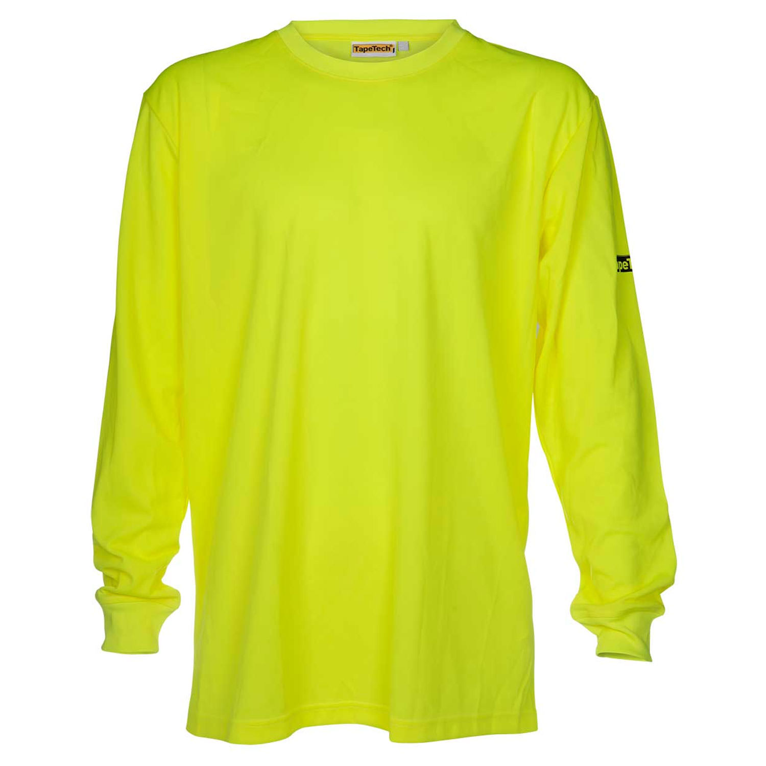 T-shirt jaune haute visibilit&eacute; &agrave; manches longues, taille 3XL - TAPETECH