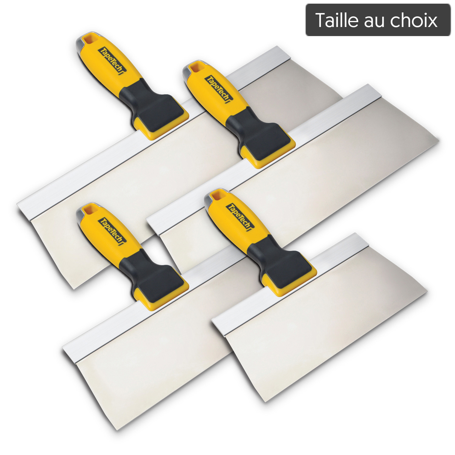 Couteau &agrave; enduire finition, lame inox, taille au choix de 20 &agrave; 35 cm - TAPETECH