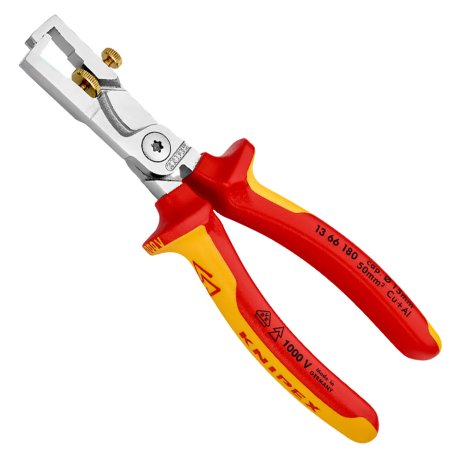 Pince à dénuder & coupe-câble StriX® isolée VDE, fils Ø 15 mm / 50 mm² - KNIPEX