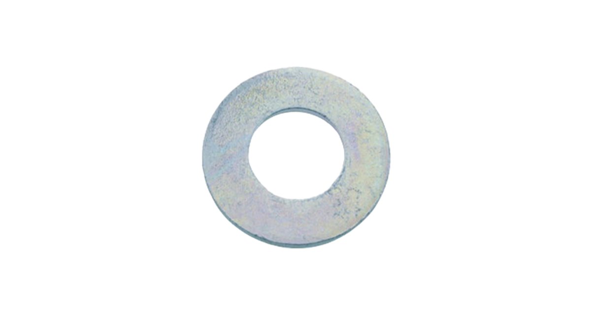 2 Rondelles Plates Larges Zinguées - Diam Int 27 Mm / Ext 55 Mm - Viswood, Neuves