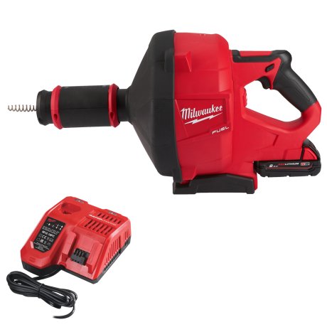 Déboucheur à tambour Ø10 mm M18 Fuel™ avec 1 batterie 2 Ah & chargeur - MILWAUKEE