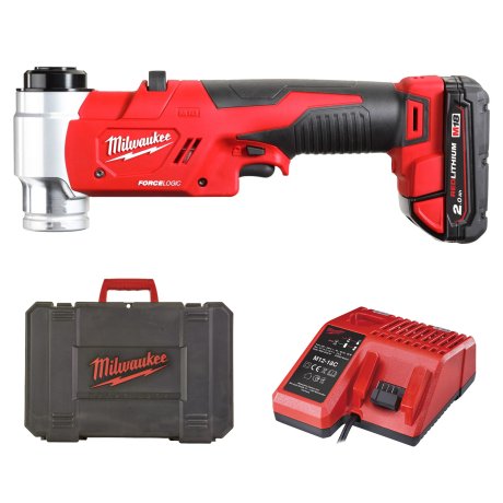 Emporte-pièce hydraulique Force Logic™ M18™ avec 1 batterie 2 Ah & chargeur - MILWAUKEE