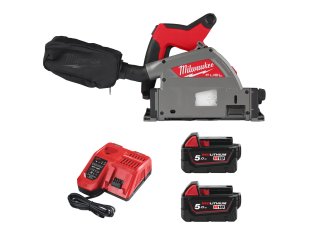 Scie plongeante 55 mm M18 Fuel™ avec 2 batteries 5 Ah + chargeur - MILWAUKEE