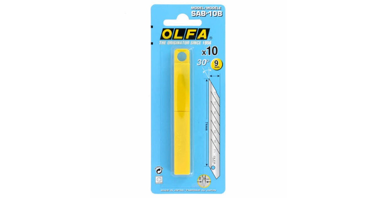 Boîte De 10 Lames Trapézoïdales SKB12-10B Pour Cutter De Sécurité SK12 – Lames Japon Haut De Gamme