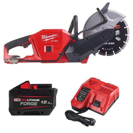 Découpeuse à disque 230 mm M18 Fuel™ One-Key™ avec 1 batterie 12 Ah + chargeur - MILWAUKEE