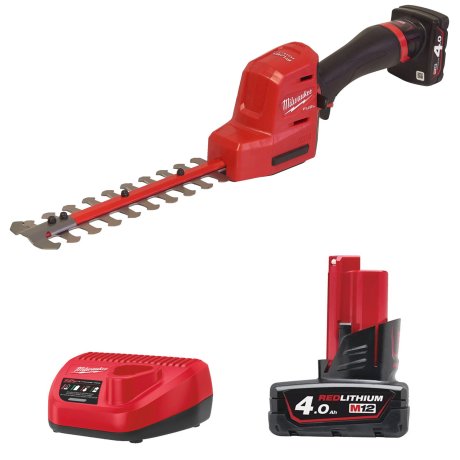 Taille-haies 20 cm M12 Fuel™ avec 2 batteries 4 Ah + chargeur - MILWAUKEE