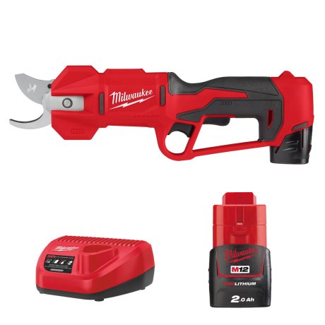 Sécateur M12™ avec 2 batteries 2 Ah + chargeur - MILWAUKEE