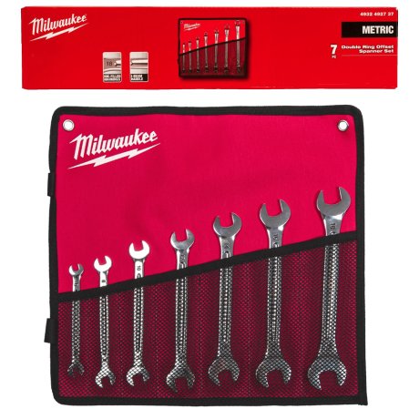 7 clés plates 10 à 17 mm, en set - MILWAUKEE