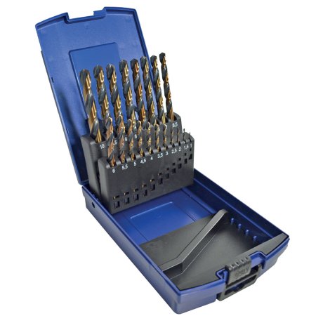 Coffret plastique 19 forets HSS Gold & Black Ø1 à 10 mm - ALPHA COUPE