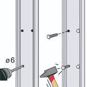 Clou-Elec pour fixation de goulottes, seau de 300 - ING FIXATIONS