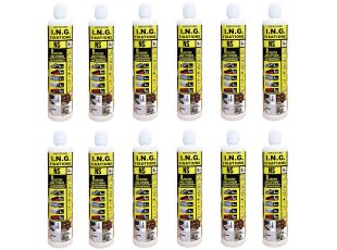 Résine de scellement 300 ml NS beige, carton de 12 - ING FIXATIONS