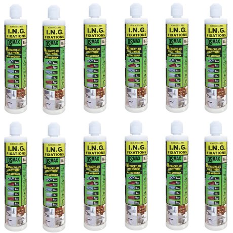 Résine de scellement 300 ml DS Max beige, carton de 12 - ING FIXATIONS