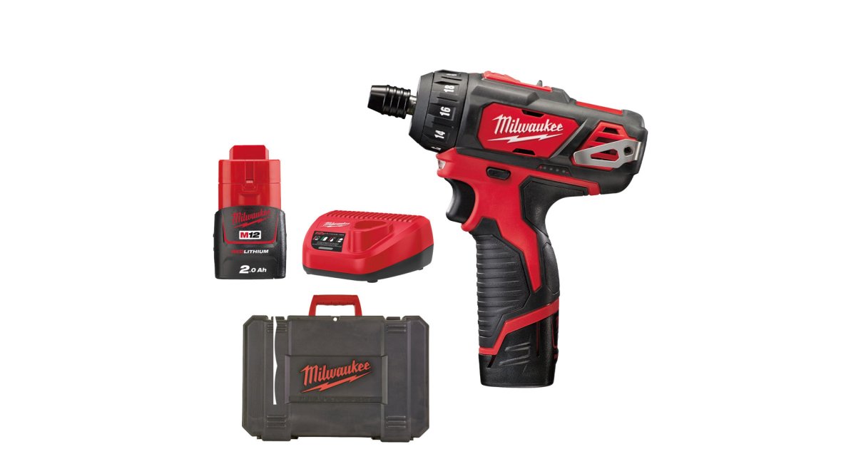 Perceuse-visseuse Milwaukke Multi tête M12BDDXKIT-202X 12 V + 2 batteries 2 Ah + chargeur + HD-BOX - 4933447129 - MILWAUKEE - 4933447129