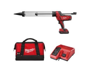 Pistolet à colle transparent 600 ml C18™ avec 1 batterie 2 Ah + chargeur - MILWAUKEE