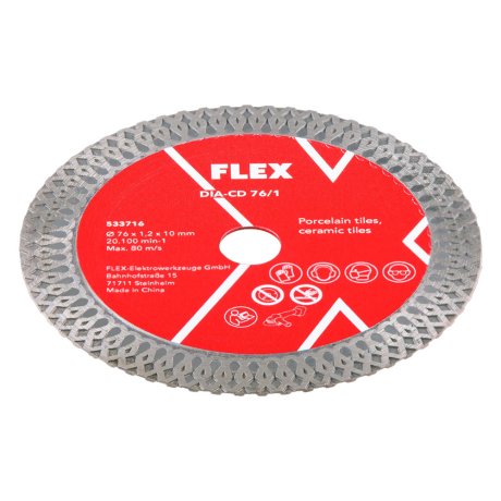 Disque diamant Ø 76 × 1 mm coupe fine - FLEX