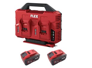 Chargeur double batterie avec 2 batteries 5 Ah - FLEX