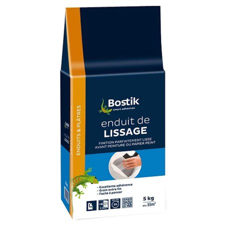 Enduit de lissage en poudre, sac de 5 kg - BOSTIK