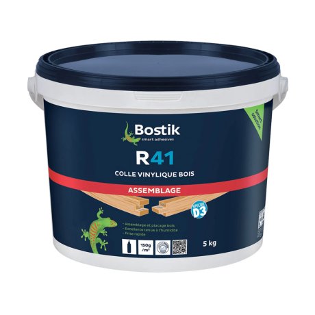 Colle vinylique R41 à prise rapide, 5kg - BOSTIK