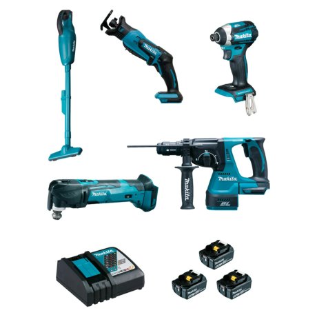 Pack 5 outils 18V LXT avec 3 batteries  - MAKITA