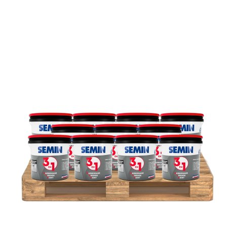 Enduit 3 en 1 Airless GLJ, palette 11 seaux 25 kg - SEMIN