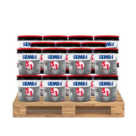 Enduit 3 en 1 Airless GLJ, palette 22 seaux 25 kg - SEMIN