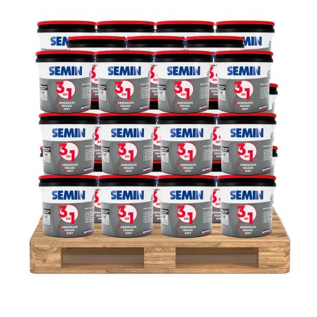 Enduit 3 en 1 Airless GLJ, palette 33 seaux 25 kg - SEMIN