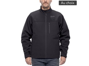 Veste chauffante coupe-vent noire homme M12™, au choix - MILWAUKEE