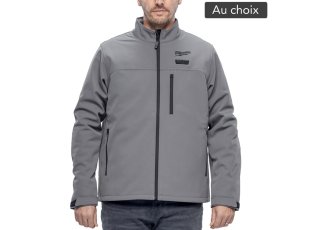 Veste chauffante coupe-vent noire homme M12™, au choix - MILWAUKEE