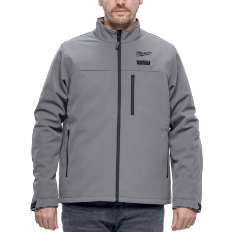 Veste chauffante coupe-vent grise homme M12™, taille L, seule - MILWAUKEE