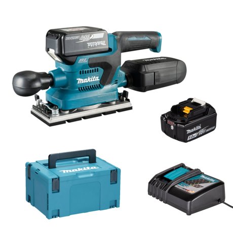 Ponceuse-vibrante-18-V-LXT-93-185-mm-2-batteries-5-Ah-chargeur-Makpac-MAKITA