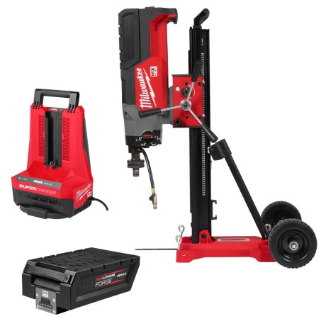 Carotteuse MX Fuel™ 350 mm, avec 2 batteries 12 Ah + chargeur + Bati - MILWAUKEE