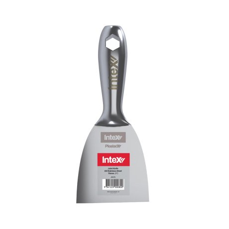 Couteau à enduire PlasterX® full inox, grattoir coupe biseauté 7,6 cm - INTEX