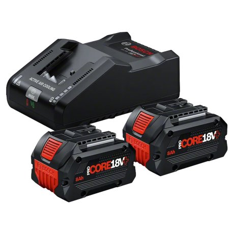 Pack énergie ProCore 18V avec 2 batteries 8 Ah + chargeur - BOSCH