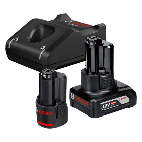 Pack énergie 12V avec batteries 2 Ah, 4 Ah + chargeur - BOSCH