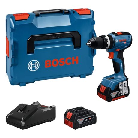 Perceuse-visseuse GSR 18V-65 Professional avec 2 batteries 5 Ah + chargeur + L-Boxx - BOSCH
