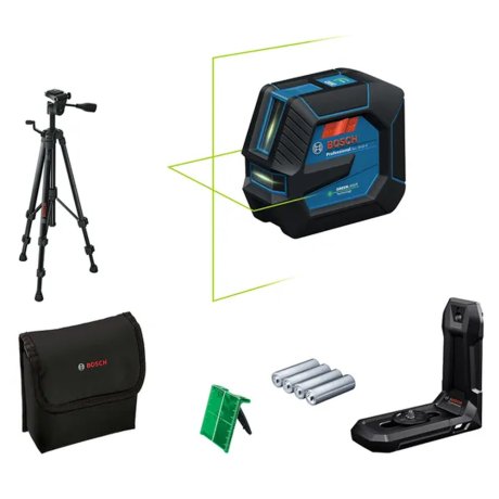 Laser lignes GLL 20-22 G, 4 piles LR6 + adaptateur pour piles + trépied - BOSCH