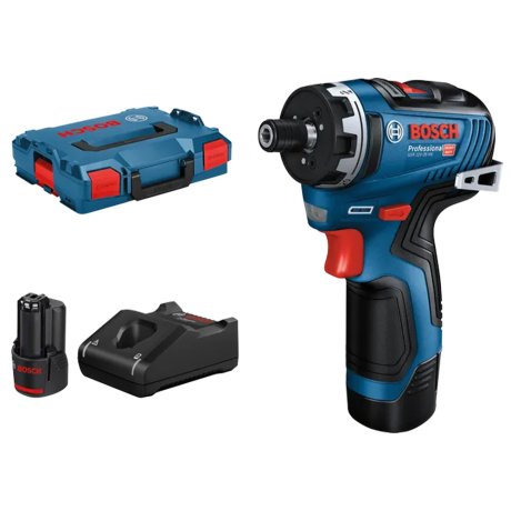 Perceuse-visseuse GSR 12V-35 HX avec 2 batteries 3 Ah + chargeur + L-Boxx - BOSCH