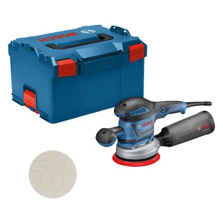 Ponceuse excentrique 400W GEX 40-150 avec disque abrasif + L-Boxx - BOSCH