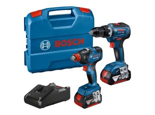 Pack 2 outils 06019J2207 avec 2 batteries 4 Ah + chargeur + coffret - BOSCH
