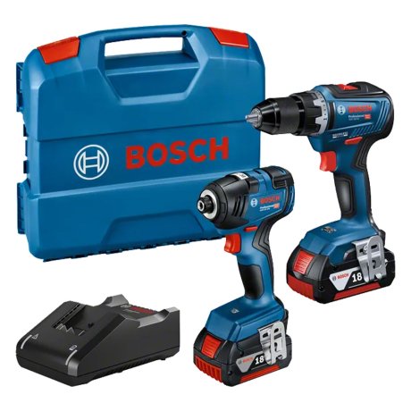 Pack 2 outils 06019J2108 avec 2 batteries 4 Ah + chargeur + coffret - BOSCH