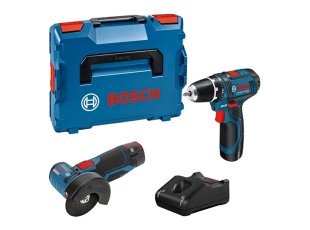 Pack 2 outils 0615990N2U avec 2 batteries 2 Ah + chargeur + L-Boxx - BOSCH