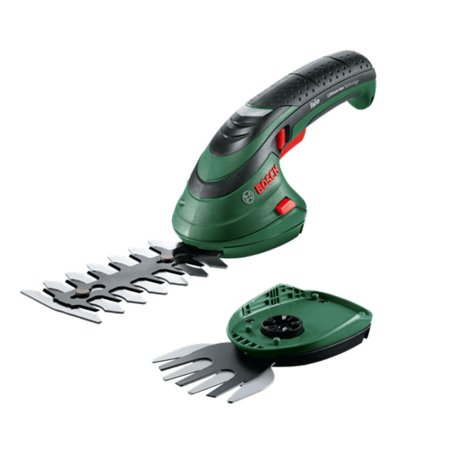 Set cisaille taille-herbes & sculpte-haies Isio 3,6V + chargeur + 2 lames 8 /12 cm + housse - BOSCH