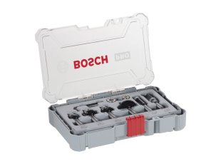 Coffret de fraises à araser et de bordage, 6 pièces pour défonceuses & affleureuses - BOSCH