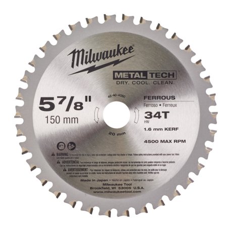 Lame scie circulaire métal F 150 x 20 x 34 - MILWAUKEE
