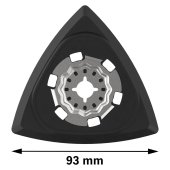Plateau de ponçage 93 mm Starlock Pro AVZ 93 G Delta - BOSCH