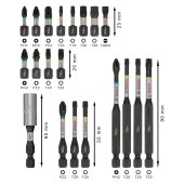 Coffret d’embouts de vissage Pro Impact 20 pièces - BOSCH