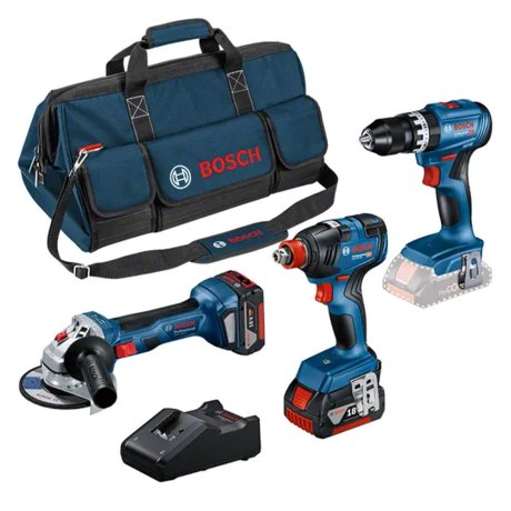 Pack 3 outils 0615990N31 avec 2 batteries 5 Ah + sac - BOSCH