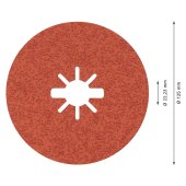 Disque fibre céramique Ø125 mm X-LOCK Prisma Expert R781 G36 - BOSCH