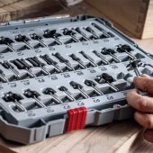 Coffret 30 fraises mixtes défonceuse queue 8 mm - BOSCH