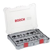 Coffret 15 fraises mixtes défonceuse queue 8 mm - BOSCH